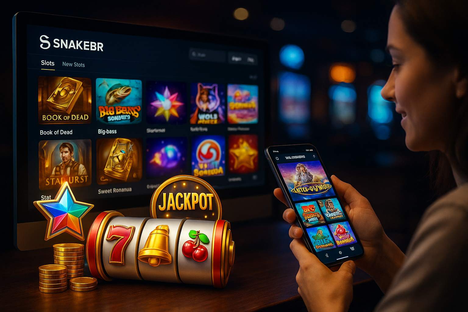 Jogos de Slot no Casino Online SNAKEBR